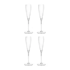 Silhouette flute champagneglas 15 cl 4-pack, Clear