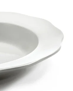 Silhouette pasta bord Ø22 cm 4-pack, White