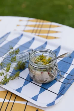 Sill gewaxte stof 145x220 cm, Oker