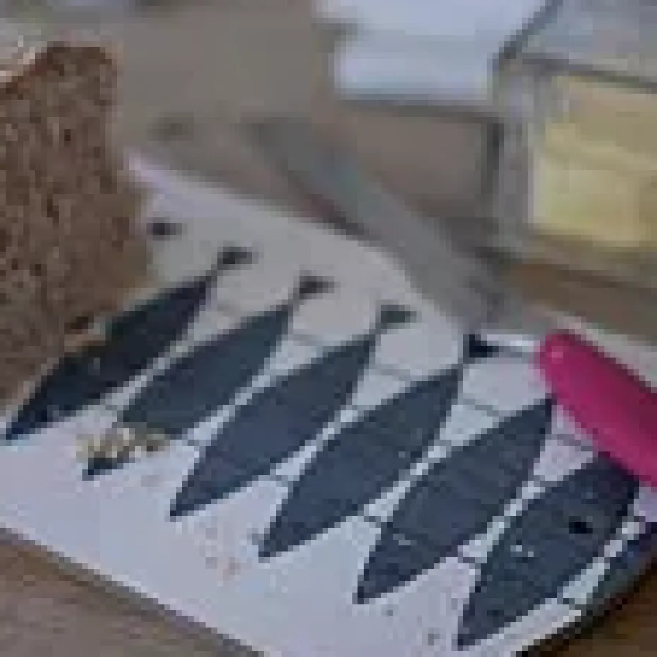 Sill serveerplank, blauw