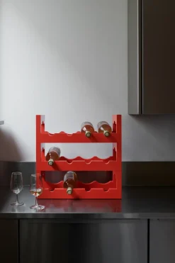 Silo stapelbaar wijnrek, Rood