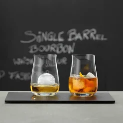 Single Barrel bourbonglas, 2 stuks, transparant