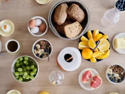 Singles eierdoppen 4-pack met houder, Limestone