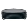 Singles glasonderzetter 6-pack met houder, Black