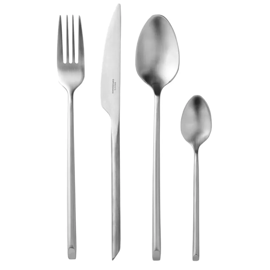 Sletten bestekset 16-delig, roestvrij staal - mat