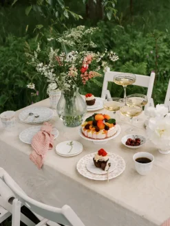 Slåpeblom taartschotel Ø21 cm, Blauw