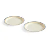 Sobremesa bord Ø24,5 cm 2-pack, Blue-yellow