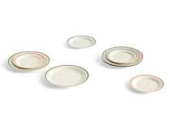 Sobremesa bord Ø24,5 cm 2-pack, Blue-yellow