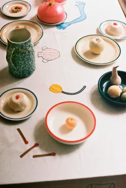 Sobremesa bord Ø24,5 cm 2-pack, Green-sand