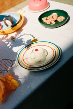 Sobremesa serveerschaal L Ø25 cm, Yellow