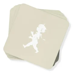 Solstickan glasonderzetter 10x10 cm 4-pack, Zand