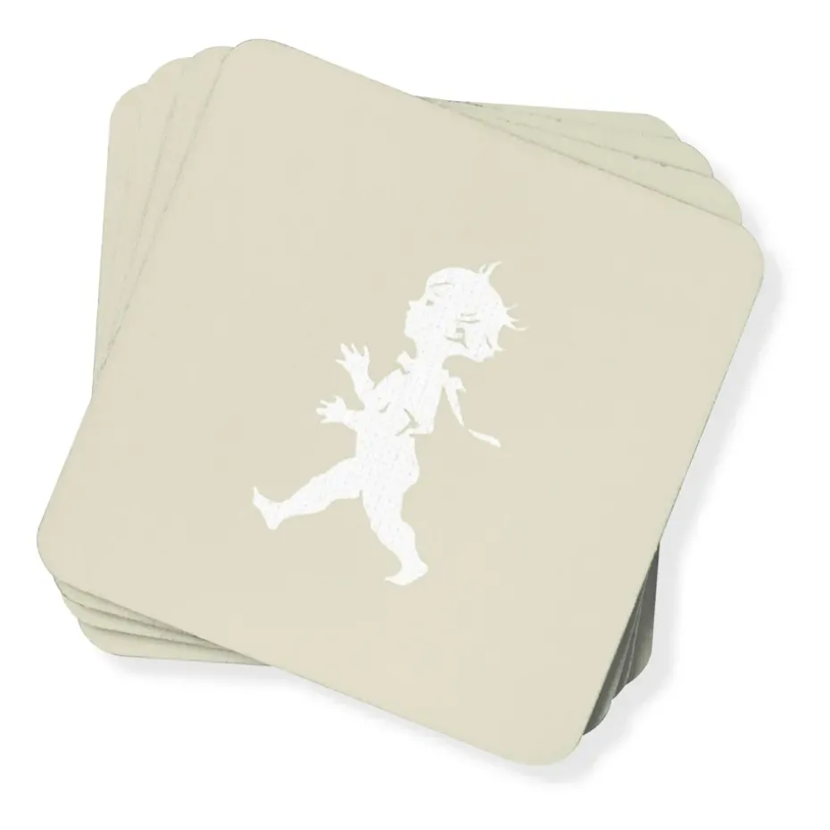 Solstickan glasonderzetter 10x10 cm 4-pack, Zand