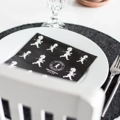 Solstickan servet 33x33 cm 20-pack, Zwart