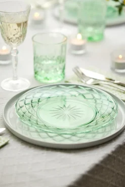 Sorrento bord Ø21 cm 4-pack, Groen