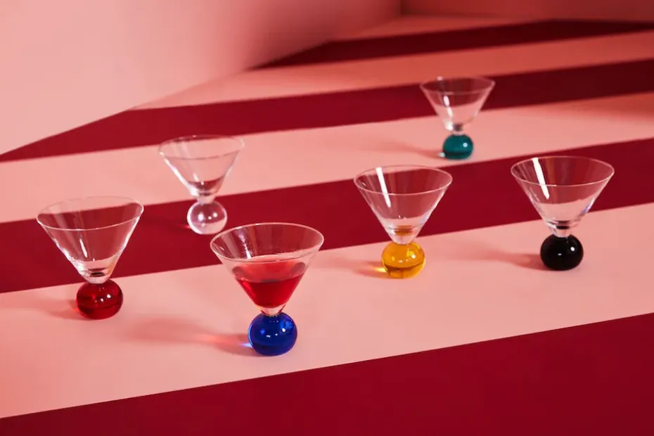 Spice glas 24 cl 2-pack, Blauw-transparant