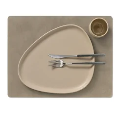 Square Nupo placemat 35x45 cm, nomad grey