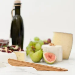 Staand botermes large hout, Olijvenhout