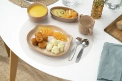 Staub kinderservies 4-delig, Bruin