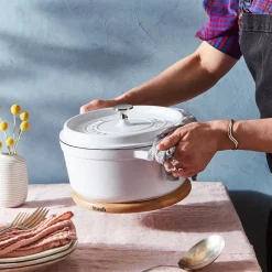 Staub magnetische onderzetter ovaal beukenhout, 23 cm