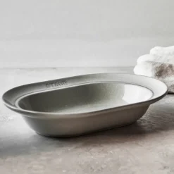Staub New White Truffle schotel ovaal, 25 cm