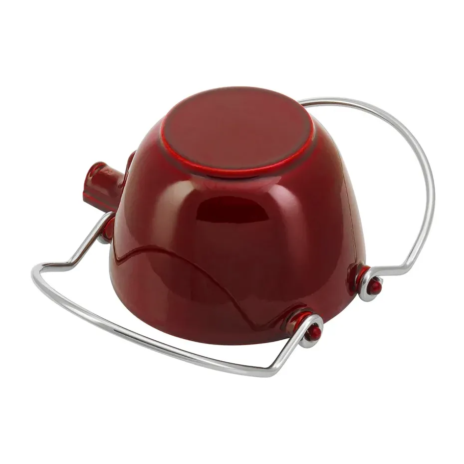 Staub theepot gietijzer rond 1,15 L, Granaatrood