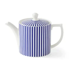 Steccato theepot 1,1 L, Blauw-wit