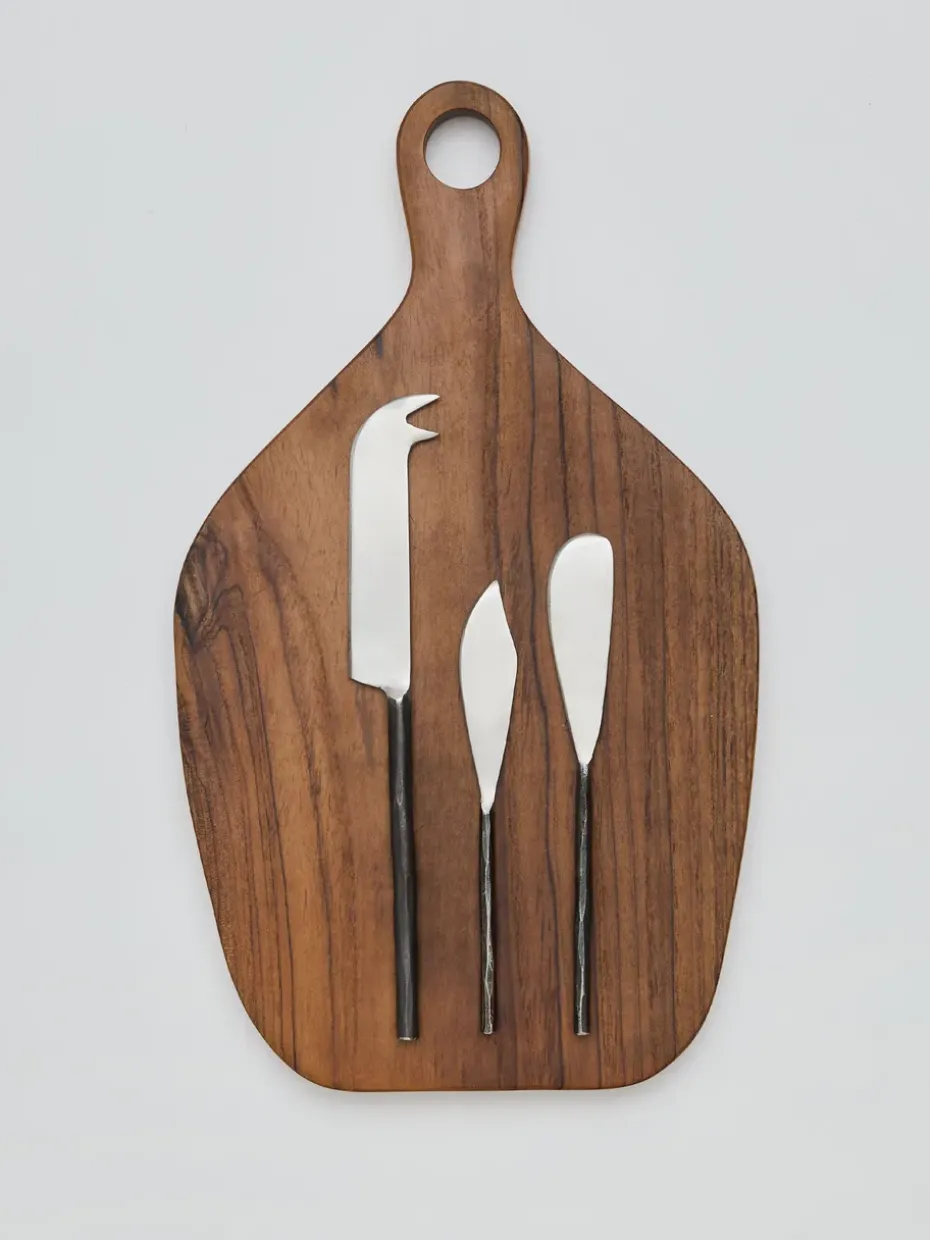 Steel kaasmes large, Ongepolijst staal