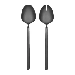 STELLA saladebestek zwart 2-pack, 28 cm