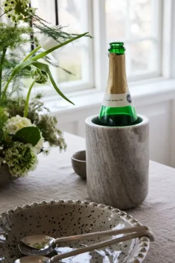 Sten wijnkoeler Ø12,5 cm, Travertijn