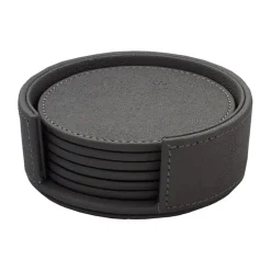 Sting glasonderzetters Ø12 cm 6-pack, Black