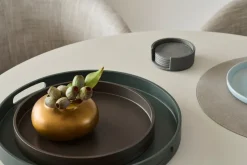 Sting glasonderzetters Ø12 cm 6-pack, Antracit