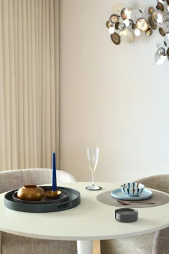 Sting glasonderzetters Ø12 cm 6-pack, Antracit