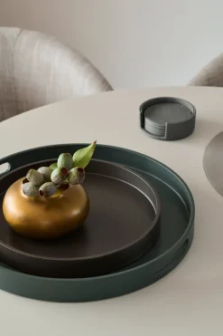 Sting glasonderzetters Ø12 cm 6-pack, Antracit