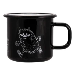 Stinky emaille mok 37 cl, Zwart