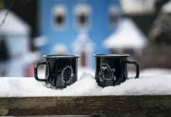 Stinky emaille mok 37 cl, Zwart