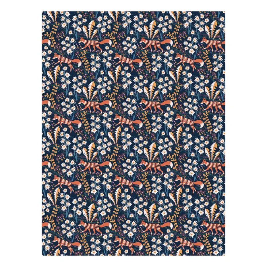 Stjärnspeja gewaxt tafelkleed, Donkerblauw