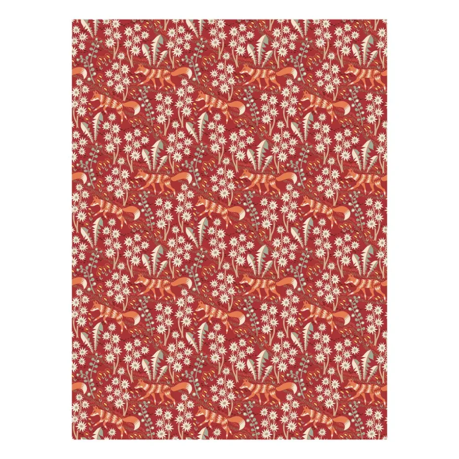 Stjärnspeja gewaxt tafelkleed, Rood
