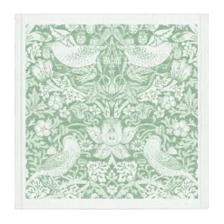 Strawberry Thief stoffen servet 35x35 cm, Groen