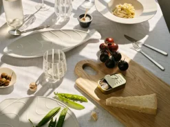 Stripe drinkglas 35 cl, Clear-white stripes