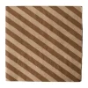 Stripe papieren servet 33x33 cm 20-pack, Nougat