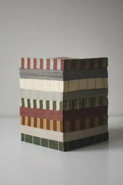 Stripe papieren servet 33x33 cm 20-pack, Nougat