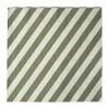 Stripe papieren servet 33x33 cm 20-pack, Green