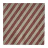 Stripe papieren servet 33x33 cm 20-pack, Dark red