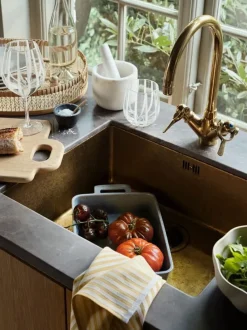 Stripe rodewijnglas 65 cl, Clear-white stripes