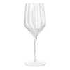 Stripe wittewijnglas 35 cl, Clear-white stripes