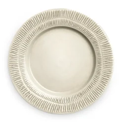 Stripes bord Ø28 cm, Sand