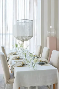 Sunshine tafelkleed 145x330 cm, Fog (beige)