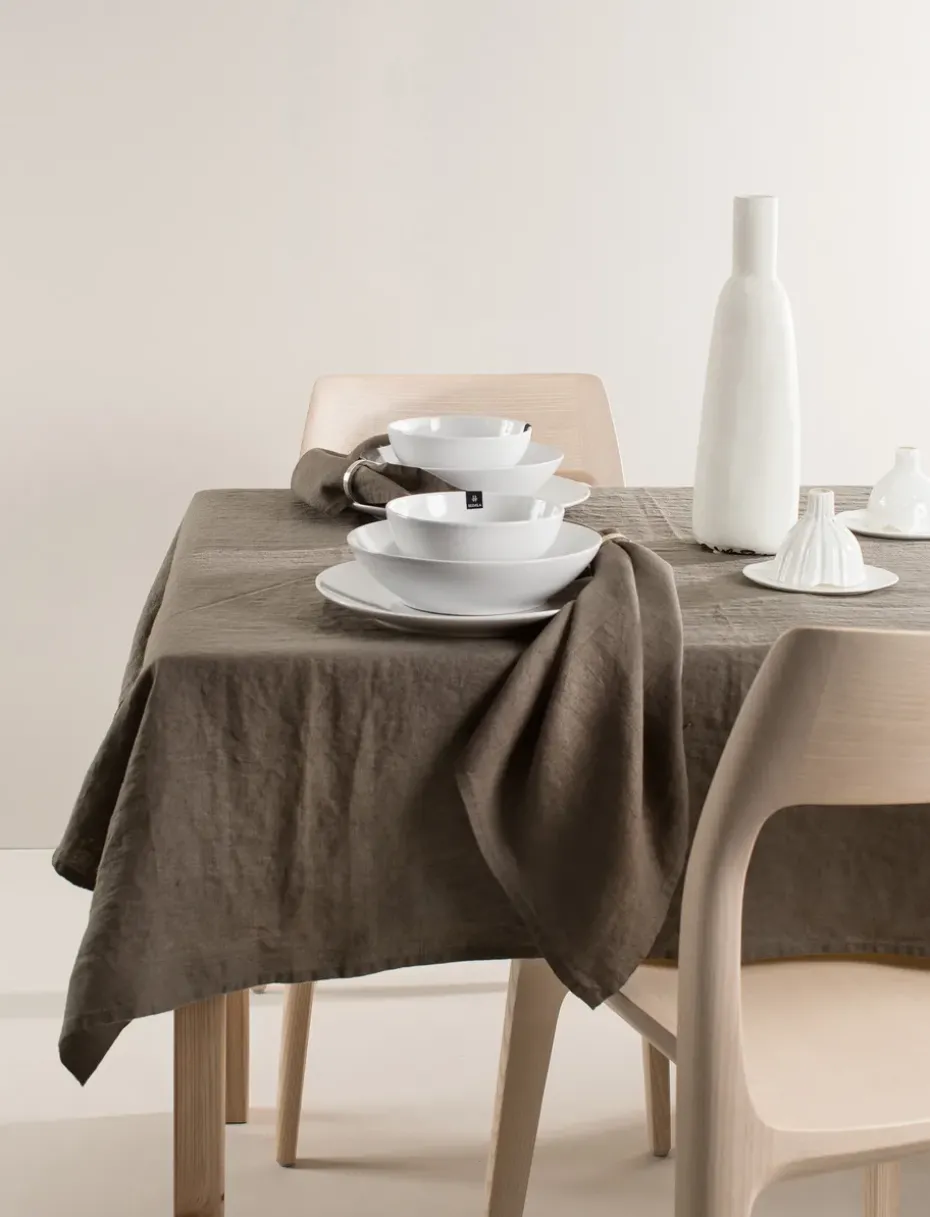 Sunshine tafellaken, Koffie, 145x250 cm