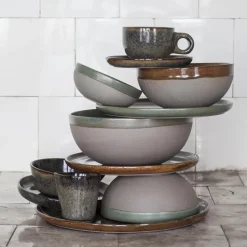 Surface bord 27 cm, Indi grey