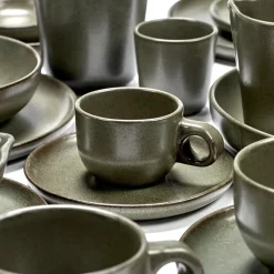 Surface espressokopje met schotel 10 cl, Camogreen